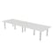 Skutchi Designs 45 in W, 144 in L, 29 in H, Engineered Wood Top, White HAR-REC-48143-PT-WC - alternate 1